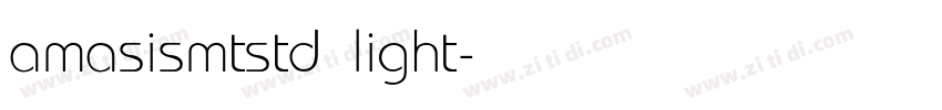 amasismtstd light字体转换